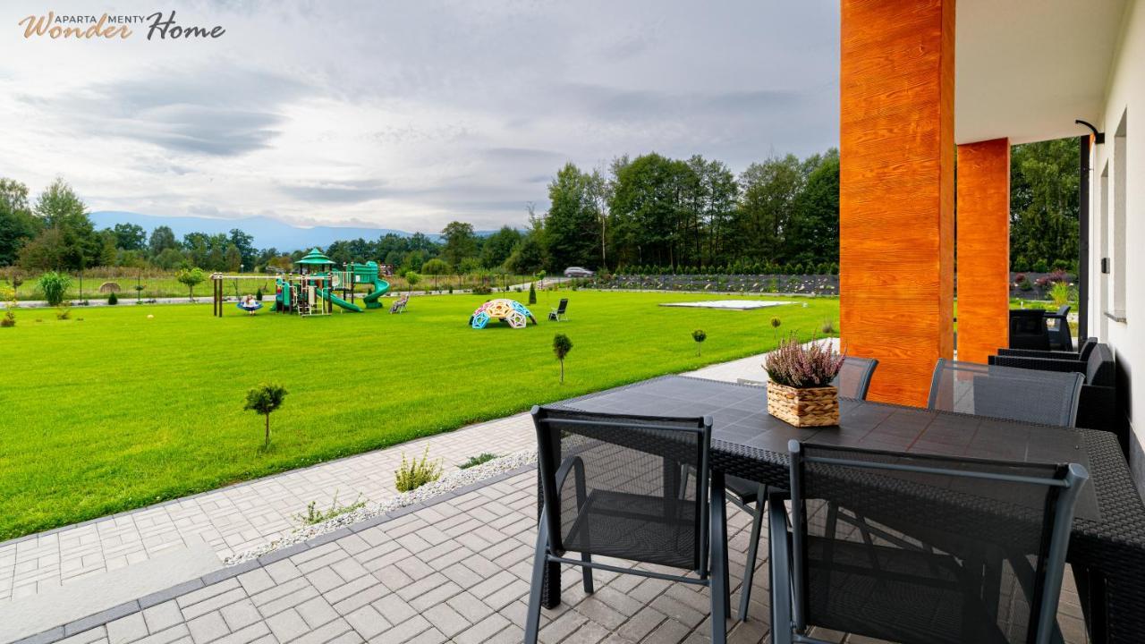 Wonder Home - Apartamenty Halo Karkonosze Z Ogrodem, Sezonowym Basenem, Placem Zabaw I Widokiem Na Sniezke - Zlokalizowane Blisko Karpacza Mysłakowice Dış mekan fotoğraf