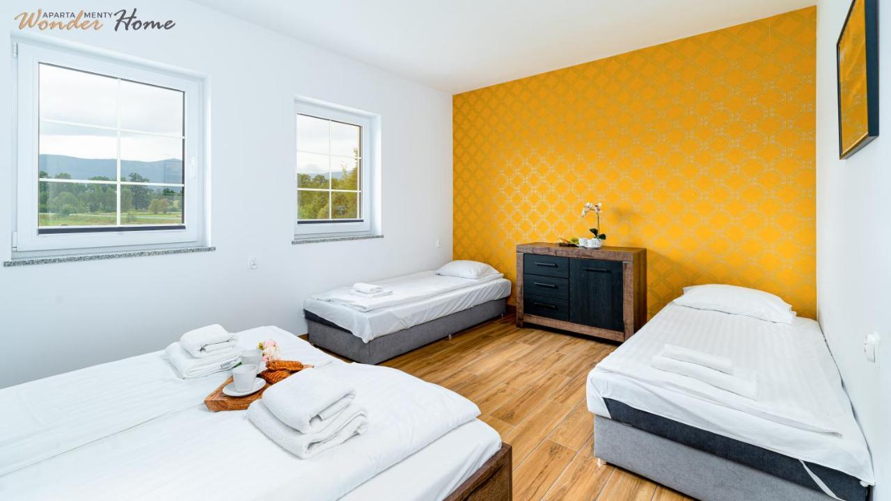 Wonder Home - Apartamenty Halo Karkonosze Z Ogrodem, Sezonowym Basenem, Placem Zabaw I Widokiem Na Sniezke - Zlokalizowane Blisko Karpacza Mysłakowice Dış mekan fotoğraf